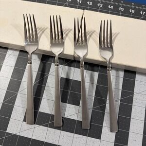 Oneida Westbrook Satin (4) Dinner Forks Stainless Korea Replacements